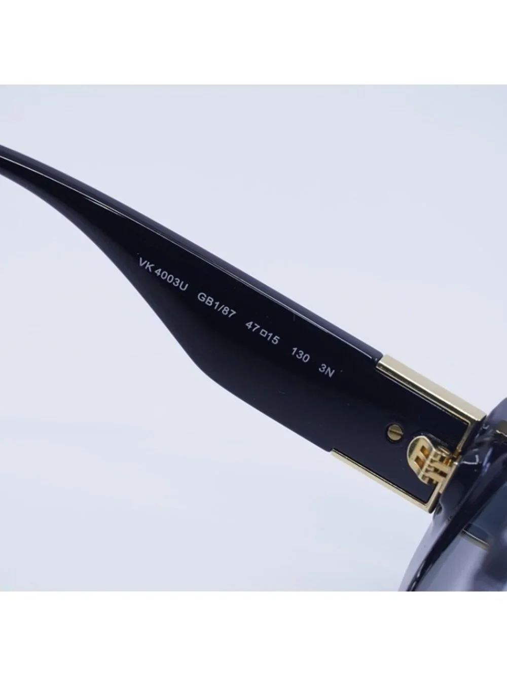 Versace Kids VK4003U GB1/87 Sunglasses Black Rectangle Frame, Dark Grey Lenses